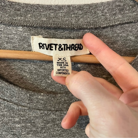 Madewell Rivet & Thread Ex Boyfriend T Shirt Dress Oversized XS - Picture 4 of 6